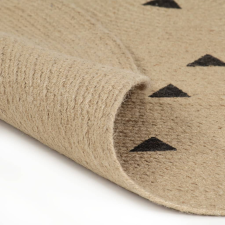 vidaXL kézzel font jutaszőnyeg háromszöges mintával 120 cm (133690) lakástextília