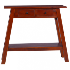 vidaXL Klasszikus barna tömör mahagónifa tálalóasztal 90 x 30 x 75 cm bútor
