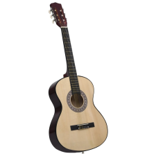 vidaXL klasszikus hársfa gitár kezdőknek és gyerekeknek 3/4 36" gitár és basszusgitár