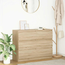 vidaXL komód Sonoma tölgy 100x35x76 cm Gépelt fa bútor