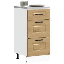 vidaXL Konyhai alapszekrény Kalmar kézműves tölgy műszaki fa bútor