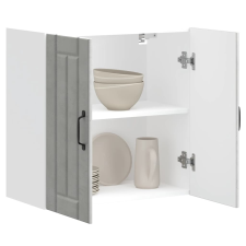 vidaXL konyhai fali szekrény Lucca betonszürke szerelt fa bútor