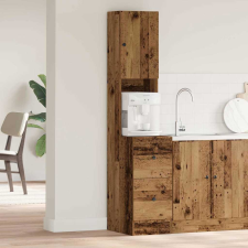 vidaXL Konyhaszekrény fiókkal polcokkal tárolóval Régi fa Faanyag bútor