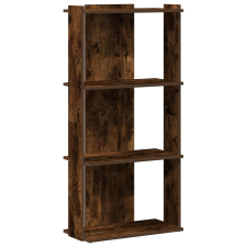 vidaXL Könyvespolc 3 szintes füstölt tölgy 60x30x120 cm Műfűrészáru (860269) bútor