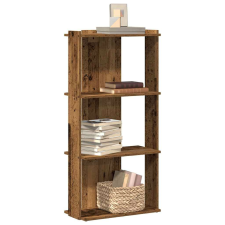 vidaXL Könyvespolc 3 szintes Régi fa 60x30x120 cm Műfa bútor