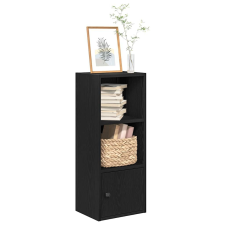 vidaXL Könyvespolc fekete tölgy 31x24x77 cm Gépesített fa bútor