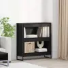  vidaXL Könyvespolc Fekete tölgy 80 x 30 x 86,5 cm Faanyag