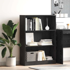 vidaXL Könyvespolc Musta tammi 80 x 24 x 109 cm Faanyag bútor