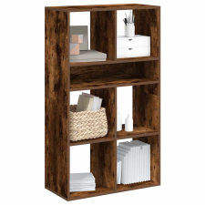 vidaXL könyvszekrény füstös tölgy 66x31x112 cm szerelt fa bútor