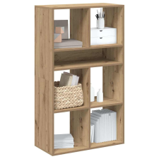 vidaXL könyvszekrény kézműves tölgy 66x31x112 cm szerelt fa bútor