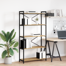 vidaXL Könyvszekrény kézműves tölgy 80 x 30 x 153 cm Faanyag bútor