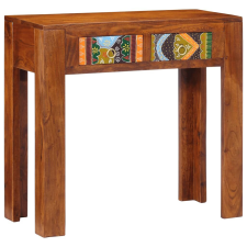 vidaXL konzolasztal 80x35x75 cm tömör fa akácfa bútor