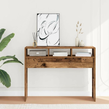 vidaXL Konzolasztal régi fa 105x30x80 cm műszaki fa bútor