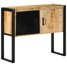 vidaXL Konzolszekrény 90x35x75 cm Tömör durva fa mangó bútor