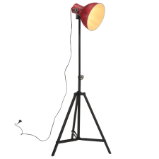 vidaXL Kopott piros állólámpa 25 w 25x25x90/160 cm e27 világítás
