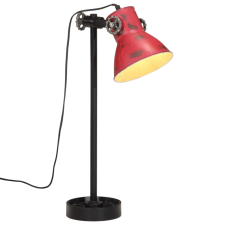 vidaXL kopott piros asztali lámpa 25 W 15x15x55 cm E27 világítás
