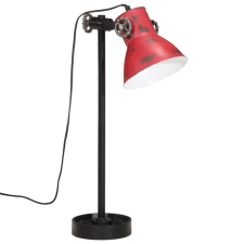 vidaXL kopott piros asztali lámpa 25 W 15x15x55 cm E27 világítás