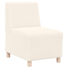 vidaXL krém göndör gyapjúszerű szövetből kanapé szék 55 cm (4108504) bútor