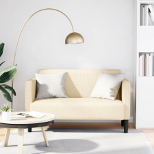 vidaXL krém kordbársony szövet loveseat kanapé 109 cm bútor