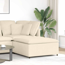 vidaXL krém moduláris kanapé lábzsámoly modul 100x100x48 cm bútor