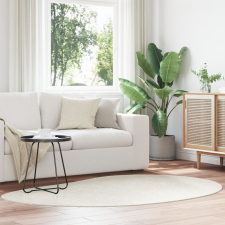 vidaXL Krém Szőnyeg 140x200 cm Poliészter Csúszásmentes lakástextília