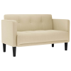 vidaXL krém szövet loveseat kanapé 111 cm (4100565)