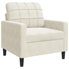 vidaXL krémszínű bársony kanapéfotel 60 cm bútor
