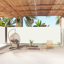 vidaXL krémszínű behúzható oldalsó napellenző 200 x 1000 cm kerti bútor