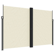 vidaXL krémszínű behúzható oldalsó napellenző 220 x 1000 cm (4004775) kerti bútor