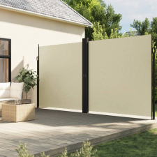 vidaXL krémszínű behúzható oldalsó napellenző 220 x 600 cm kerti bútor
