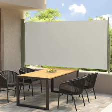 vidaXL krémszínű behúzható oldalsó terasznapellenző 160 x 300 cm kerti bútor