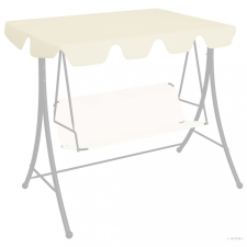 vidaXL Krémszínű csere ponyva kerti hintaágyhoz 150/130 x 105/70 cm kerti bútor