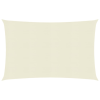 vidaXL Krémszínű HDPE napvitorla 160 g/m² 2 x 3,5 m