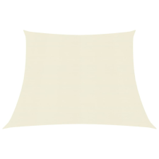 vidaXL krémszínű HDPE napvitorla 160 g/m² 3/4 x 3 m kerti bútor