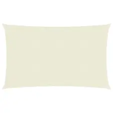 vidaXL Krémszínű HDPE napvitorla 160 g/m² 3,5 x 5 m kerti bútor