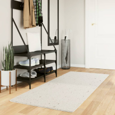 vidaXL krémszínű hosszú szálú bozontos modern szőnyeg 80 x 200 cm lakástextília