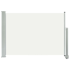 vidaXL krémszínű kihúzható oldalsó terasz napellenző 80 x 300 cm (48359) kerti bútor