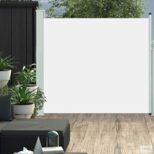 vidaXL Krémszínű kihúzható oldalsó teraszi napellenző 170 x 300 cm kerti dekoráció