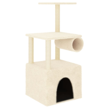 vidaXL krémszínű macskabútor szizál kaparófákkal 109,5 cm (172058) macskafelszerelés