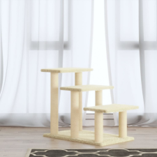 vidaXL krémszínű macskabútor szizál kaparófákkal 50,5 cm macskabútor