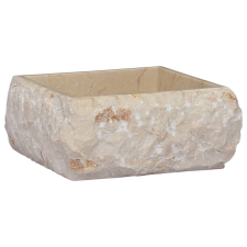 vidaXL krémszínű márvány mosdókagyló 30 x 30 x 13 cm szaniter