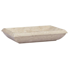 vidaXL krémszínű márvány mosdókagyló 50 x 35 x 10 cm (149162) szaniter