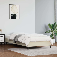 vidaXL krémszínű műbőr ágykeret 100x200 cm ágy és ágykellék