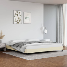 vidaXL krémszínű műbőr ágykeret 200x200 cm ágy és ágykellék