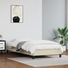 vidaXL krémszínű műbőr ágykeret 90 x 200 cm ágy és ágykellék