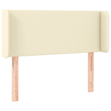 vidaXL krémszínű műbőr szárnyas fejtámla 103x16x78/88 cm (3118574) ágy és ágykellék