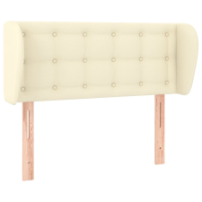 vidaXL krémszínű műbőr szárnyas fejtámla 103x23x78/88 cm (3117230) ágy és ágykellék