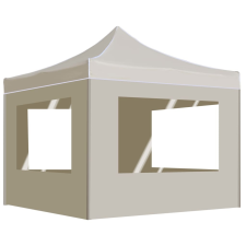 vidaXL krémszínű összecsukható rendezvénysátor falakkal 3 x 3 m sátor