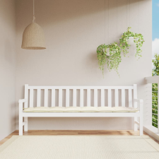 vidaXL Krémszínű oxford szövet kerti padpárna 200 x 50 x 7 cm lakástextília