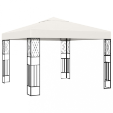 vidaXL Krémszínű pavilon 3 x 3 m kerti bútor